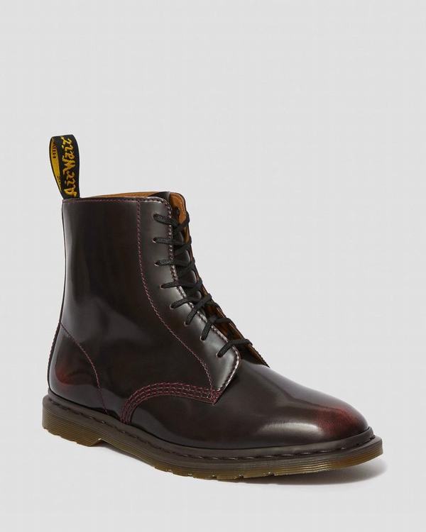 Dr Martens Pánské Kotníkové Boty Winchester Ii Arcadia Červené, CZ-314257